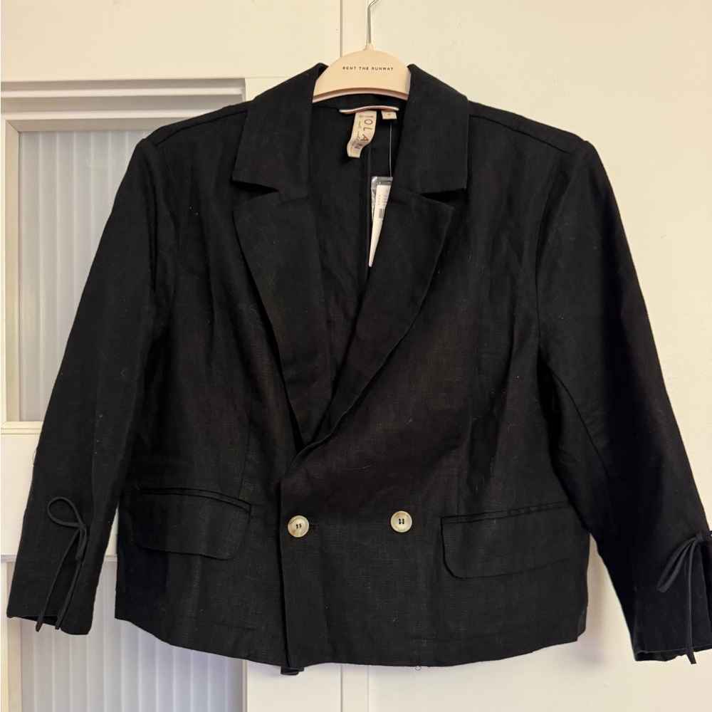 Brand New Anthropologie DOLAN linen bow Blazer